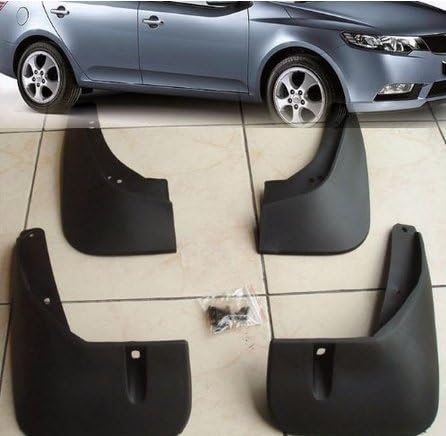 MDFJW M2D2F1J1 Black Auto parts 4PCS Mudguard Splash Guard Mud Flap Fit For 2010 2011 2012 KIA FORTE CERATO SEDAN