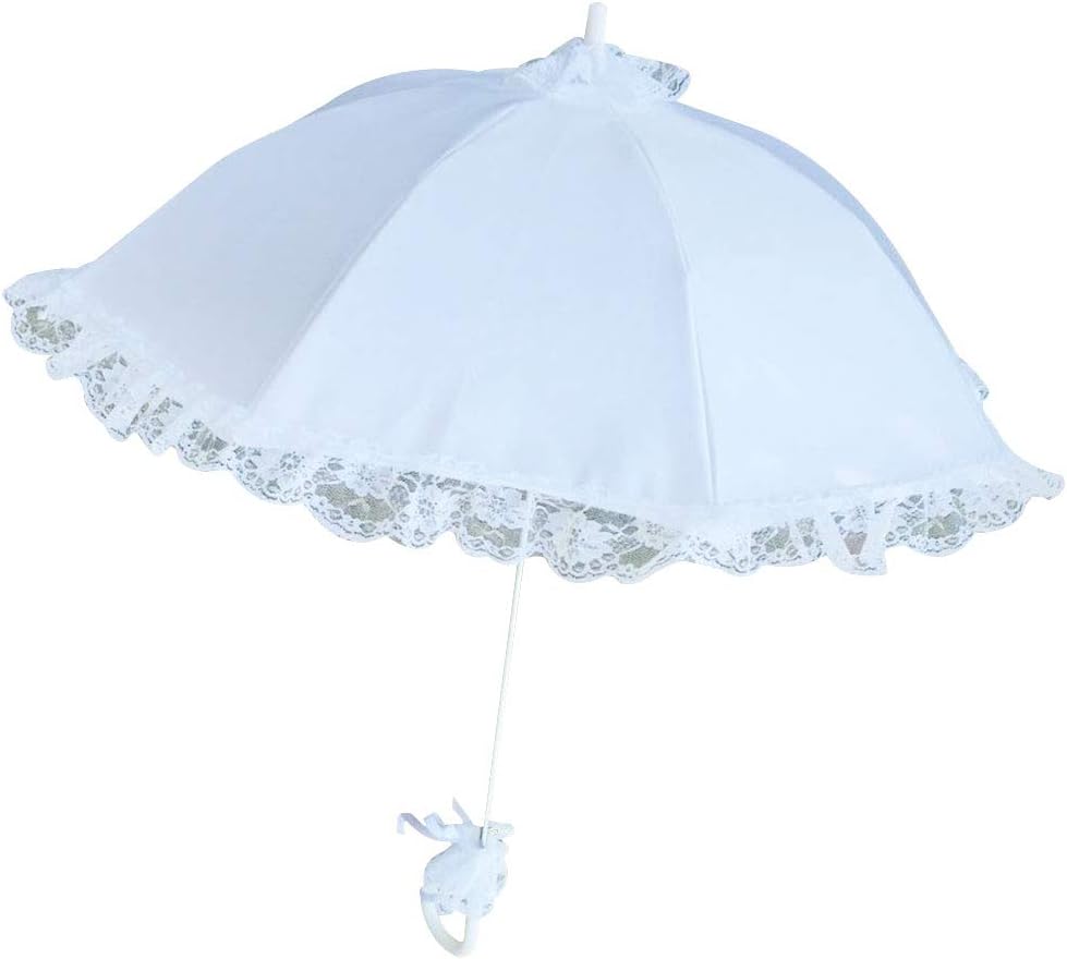 ウェディング ブライダル パラソル 傘 中空レース ホワイト 写真小道具 装飾 ブライダル傘 女性用