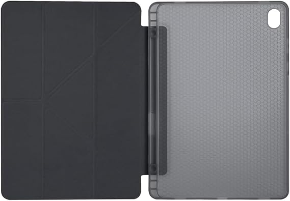 Happy Trend Samsung Galaxy Tab S10 Lite / S10 Fe / S9 Fe / X400 ile Uyumlu Akıllı Kılıf, Kalem Bölmeli Lansman Origami Standlı Darbe Emici Şeffaf Arka Kapaklı Ultra İnce Popüler Tablet Kılıfı