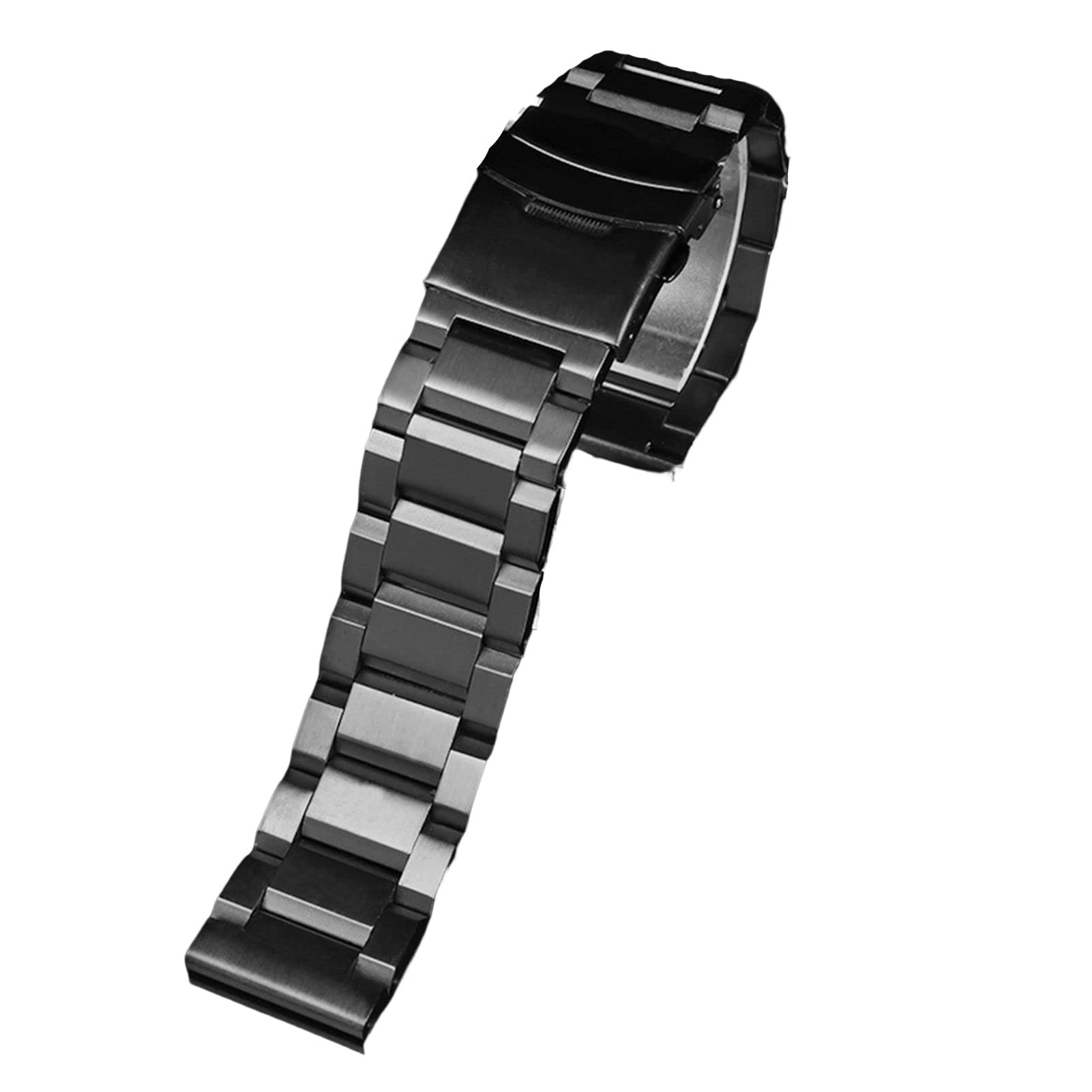 Bracelet montre 24mm Casio GA2000 PRG-600YB PRW-6600 acier inoxydable homme noir argenté