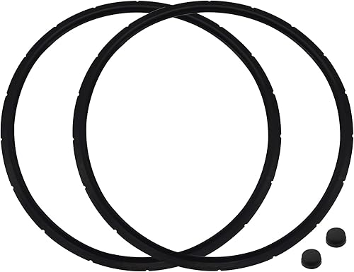 Paquete de 2 anillos de sellado de latas de presión 09936 y tapón de sobrepresión compatibles con Presto 0126002 0136102 0136403 0136304 0136001