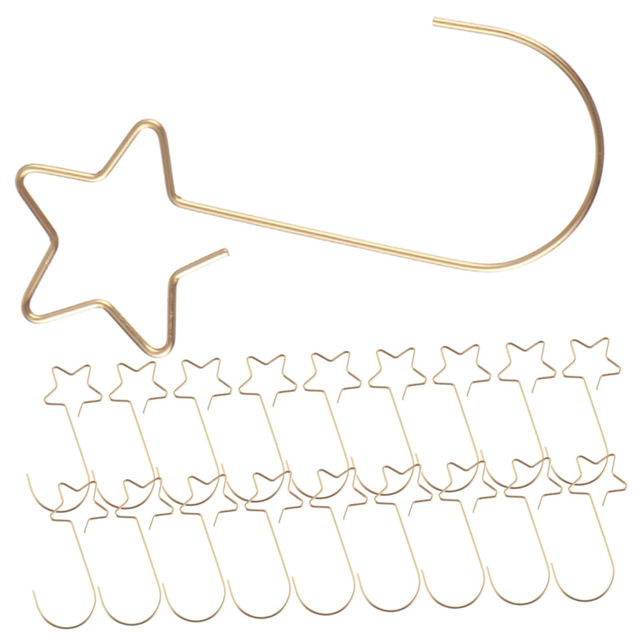 GARVALON Christmas Ornament Hangers 5 Packs Xmas Ornament Hooks Bauble Hangers Stainless Steel Hooks Easy to Use No Damage to Furniture