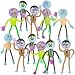 Rhode Island Novelty Lot of 12 Assorted Bendable Zombie Theme Action Figures