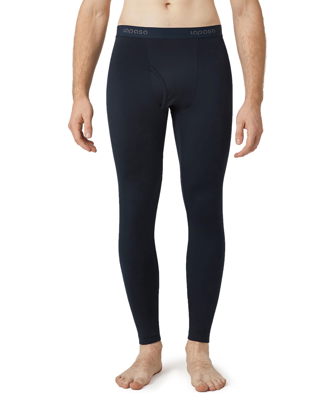 LAPASA Pacco da 2 o 1 Calzamaglie Termica Uomo Fodera in Pile Medio/Pesante Pantaloni Termici Sportivi Strato Base Biancheria Intima Leggings Caldi M10/M25/M56