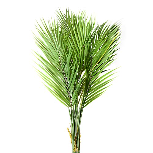 SLanC 2 Pack Artificial Palm Plants Leaves Faux Fake Tropical Large Palm Tree