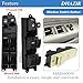 84820-60090 Master Power Window Switch Front Left Driver Side Fit for 1998 Toyota 4Runner, 1998 1999 Avalon, 1997-2001 Camry, 1998-2002 Corolla Replace 84820-AA011 DWS1404 w/Crowbar