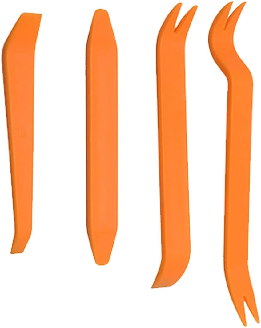 NA 4Pcs Car Trim Removal Plastic Pry Tool Trim Removal Tool Kit for Car Panel Dash Radio Interior Accessories