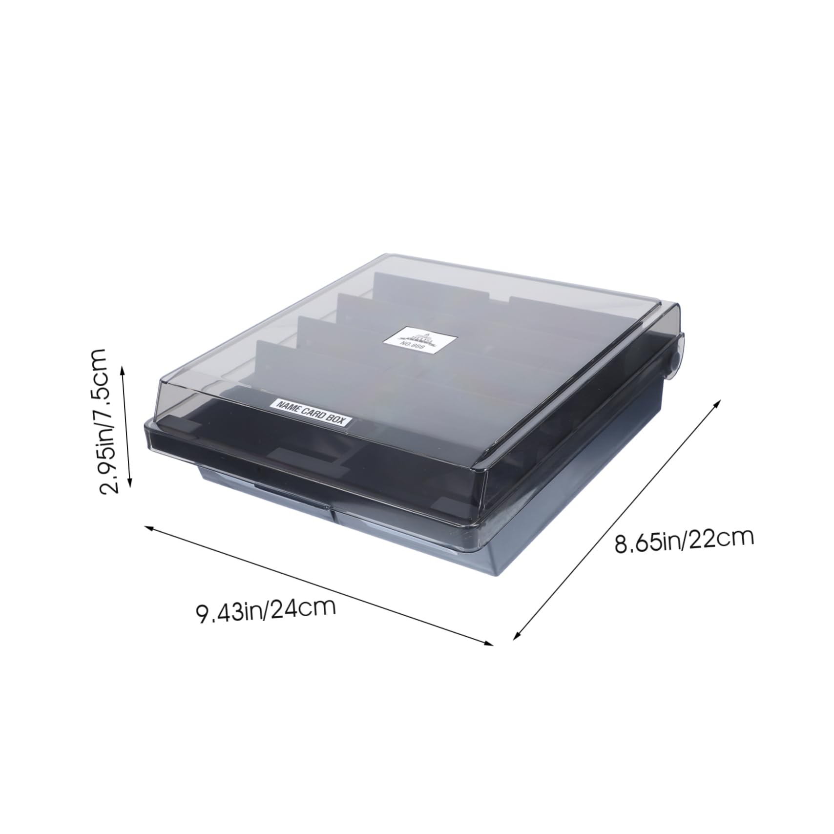 MAGICLULU Porta Biglietti da Visita in Abs Resistente 1000 Pezzi Protezione e Design Elegante per Ufficio