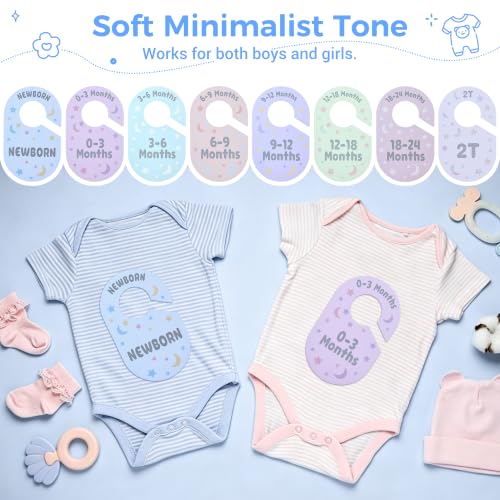 Baby Closet Dividers 8 Pack Double-Sided Nursery Clothes Organizer - image 7