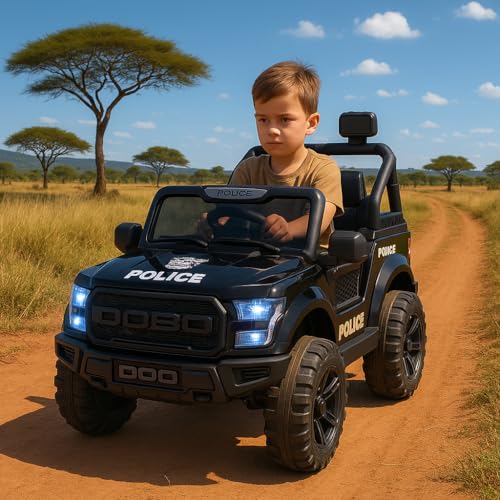 Image of Kawaii Kids 12V 4x4 Battery Operated Ride-On SUV for Kids with Parent Remote Control, Bluetooth, LED Lights, Corrosion-Resistant Paint, Big Size Electric Car for Boys & Girls Age 2-8 Years