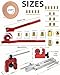 Haokixin 3/16 Inch 26Pcs Brake Line Bender Flaring Tool Include 25FT Zinc-Plated Copper Coated Brake Bending Lines and Single Flare Cutter Repair Kit 16 Rust-Resistant Fitting 4 Nut 2 Union, Gold