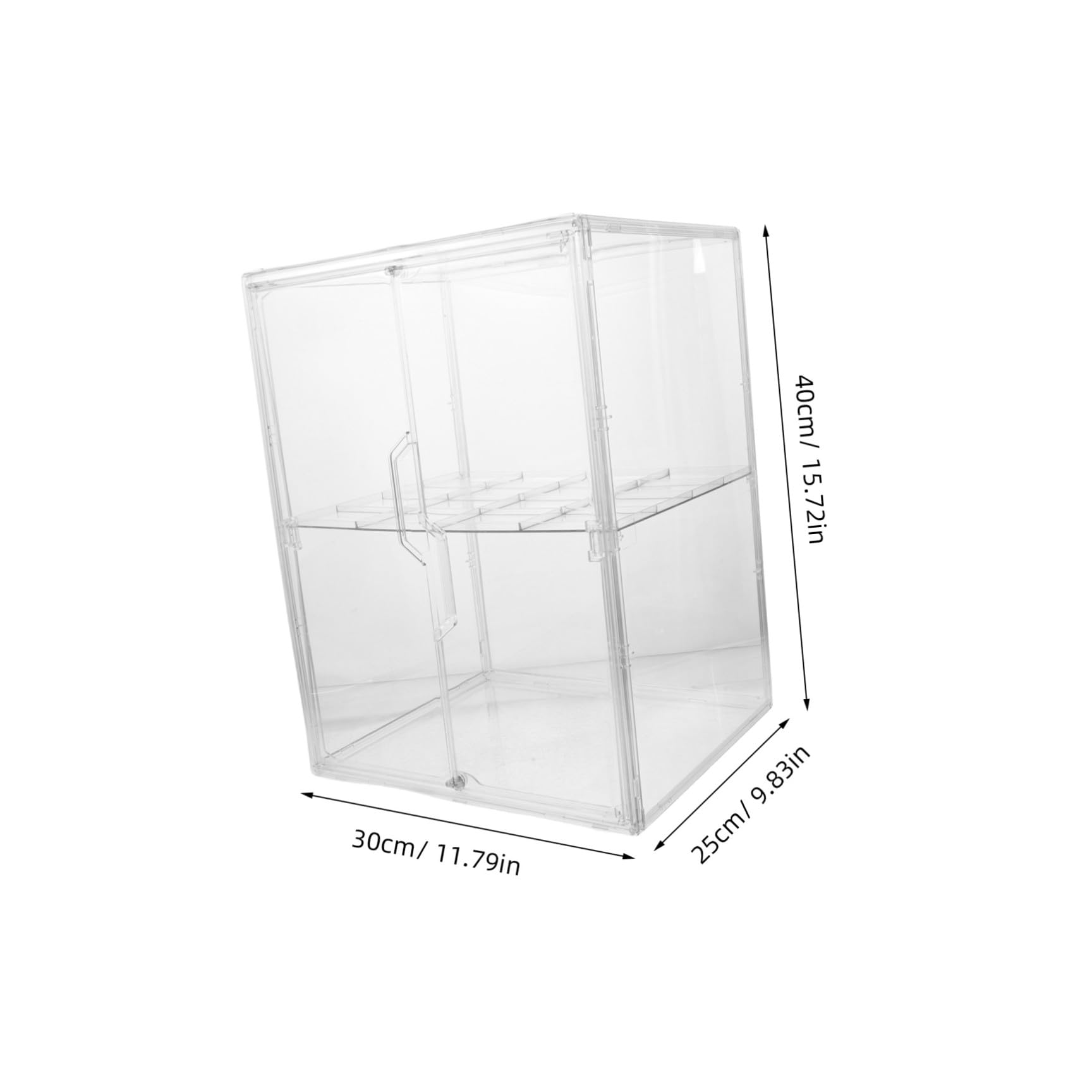 Healvian Babyflaschen Platzsparend aus Acryl Aufbewahrungsständer mit 2 Ebenen und Doppeltem Design für Schnuller Babynahrungsbehälter im Modernen Kinderzimmer oder Schrank