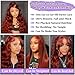Bonhaar Human Hair Wig Reddish Brown 30 Inch 13x6 Lace Front Wigs Human Hair 33# Body Wave Wigs 180% Density Pre Plucked for Women Auburn Brown Wig