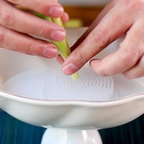 Miniatura 5 de Juego de 2 soportes de plástico transparente para arreglos florales de rana, 2.76 pulgadas (2.756 in)