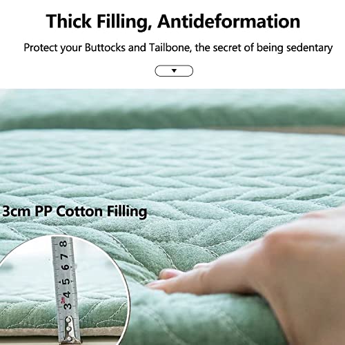 Cuncoo Kitchen Chair Pads Non Slip Set 6, Dining Room Chair Pads Extra Large U Shaped, Chair Cushion Dining Chairs Ties, 100% Cotton Fabric Seat Cushions 6 Pack, Comfortable And Soft Be Beige #TOP3