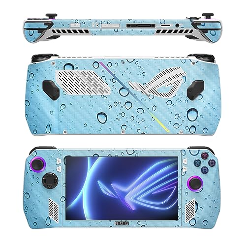 Image of MightySkins Carbon Fiber Skin Compatible with Asus ROG Ally - Rainy Day | Protective, Durable Textured Carbon Fiber Finish | Easy to Apply, Remove, and Change Style
