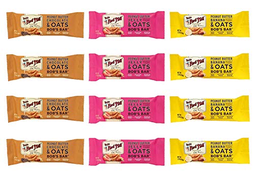 Bobs Red Mill | Bobs Bar Variety Pack | Peanut Butter Jelly, Banana, & Chocolate | GLUTEN-FREE | NON-GMO | PACK OF ***12***