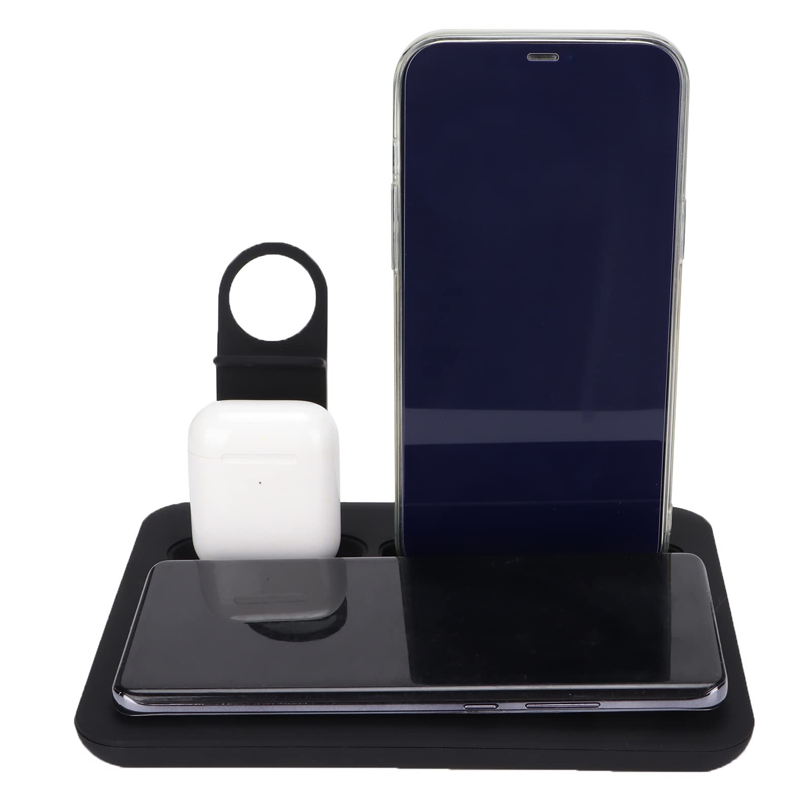 Station de Recharge sans Fil Multifonctionnelle 5 en 1, Polyvalente pour Téléphones, Montres et écouteurs, Taille Compacte