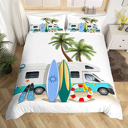 Loussiesd Beach Vacation Bedding Set for Children Kids Boys Girls...