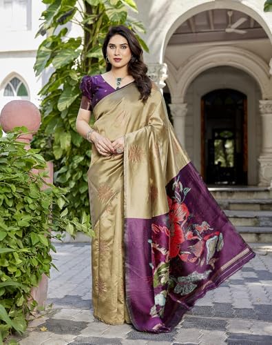 Image of Yashika Women's Banarasi Kanjivaram Art Silk Saree Set with Blouse |saree for Women | Saree | New Sari | Saree
