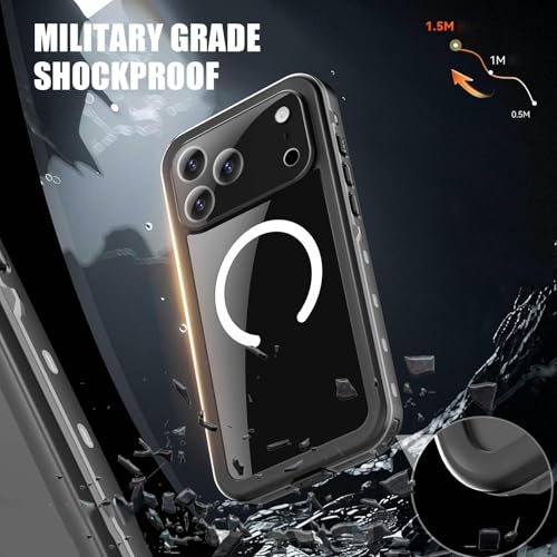 Coque transparente iPhone 17 Pro Max étanche pour éviter l'humidité - 3