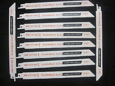 100pc 9" X 10-14tpi BI-Metal Flexible RECIPROCATING SAWZALL Saw Blades S1122VF