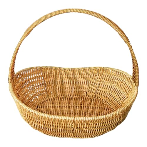 predolo Picknickkorb Aus Rattan Imitat, Aufbewahrungskorb, Leicht,...