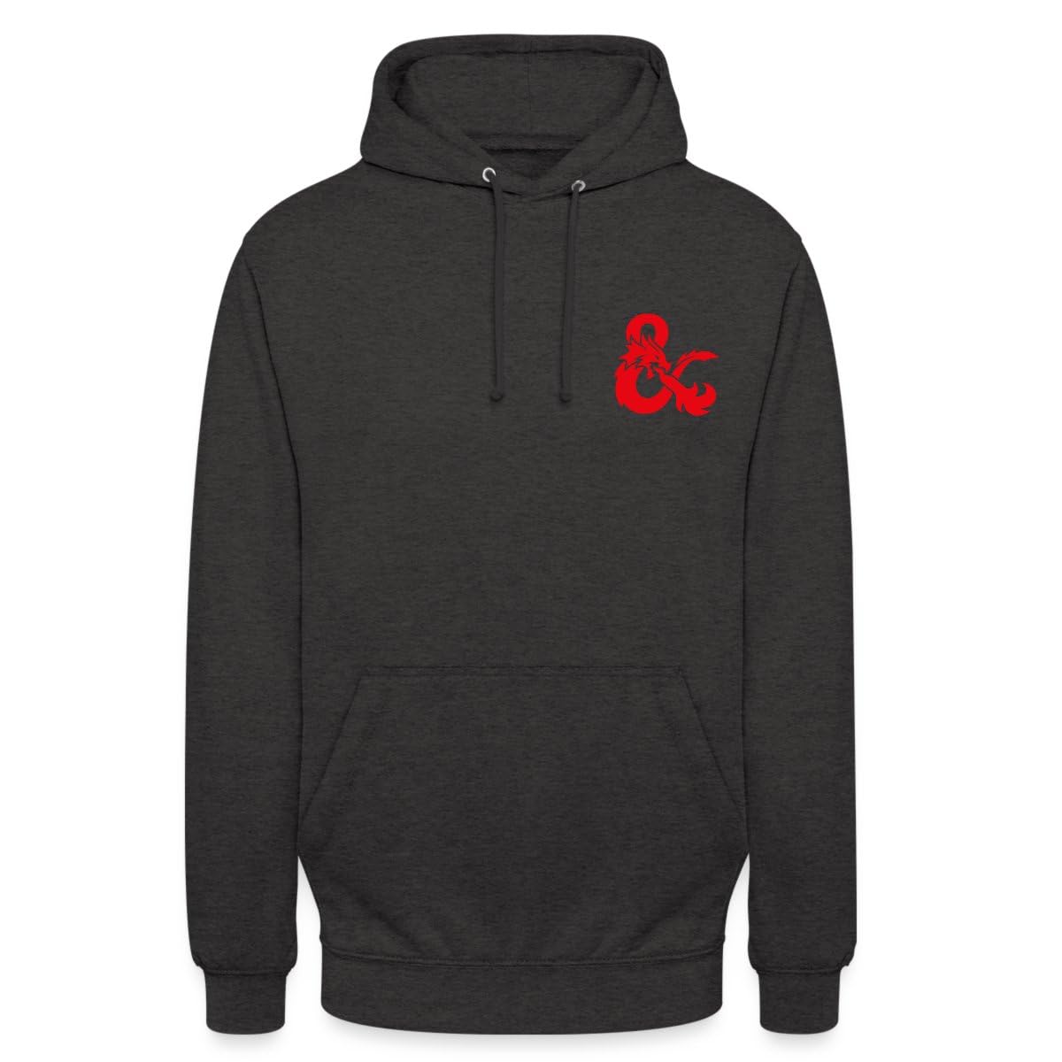 Spreadshirt Dungeons And Dragons Logo In Red Unisex Hoodie