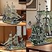 Reobrix Pirate Ship Building Sets, MOC Flying Dutchman Model Toy Boat,Green Ghost Ship Building Blocks Sets 66037,Toy Sets for Adults,Halloween Home Decor Birthday Gifts for Kids 14+(5503 PCS