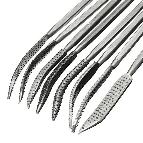 EsportsMJJ 8St 190mm Handwerk Riffelteiler Doppelte Endete Groben Holzraspel Datei