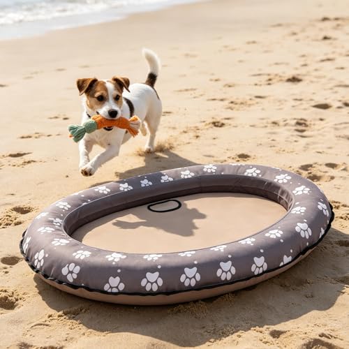 Radeau gonflable pour chien stable pour éviter la fatigue en eau