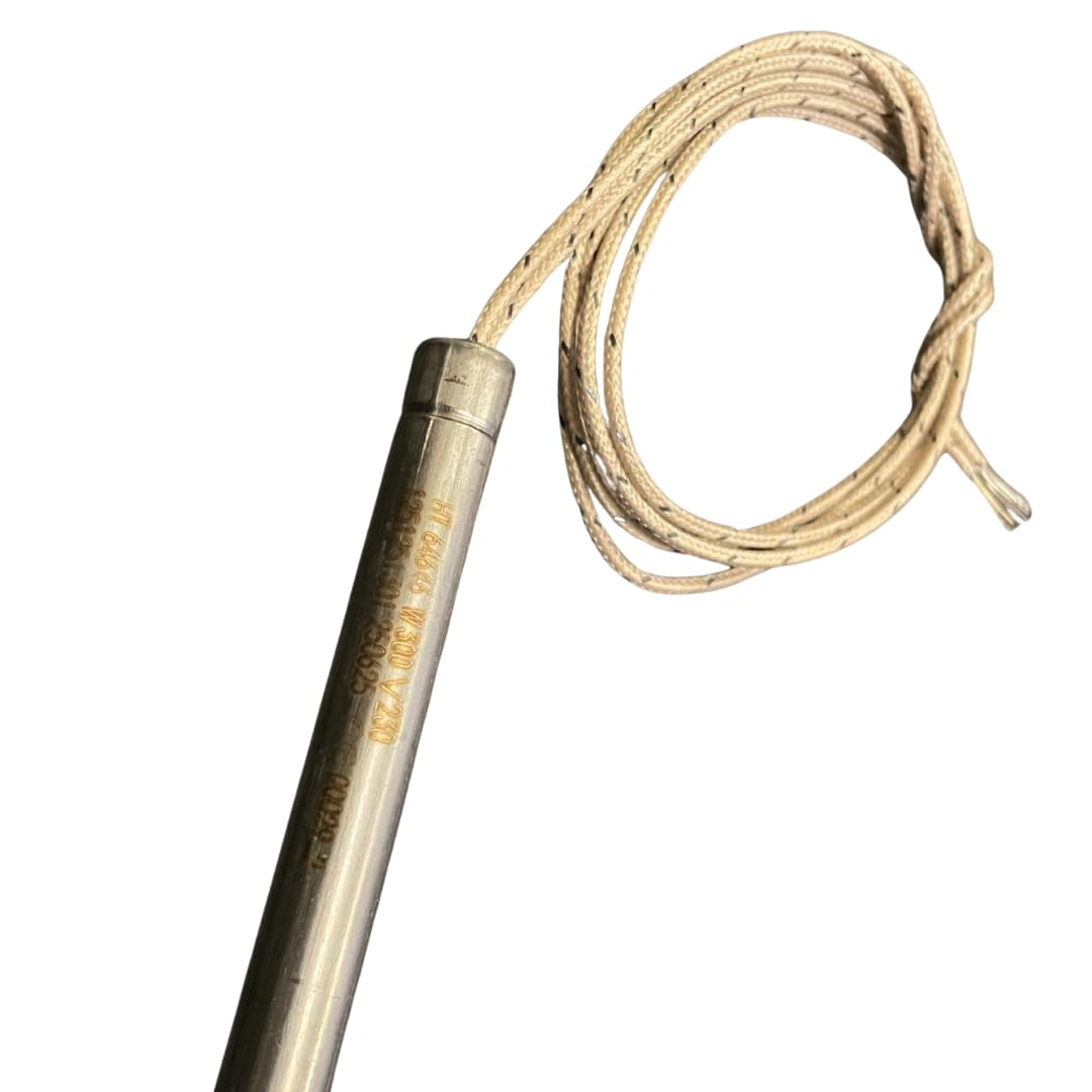 Bujía, resistencia de encendido L. 170 mm Diám. 9,9 mm, 300 W para estufas de pellet, calderas, quemadores