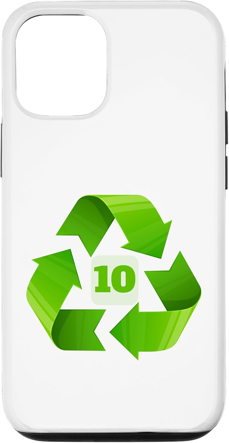 10th Birthday Recycle Number Eco Earth Sustainability Party Case for iPhone 12/12 Pro