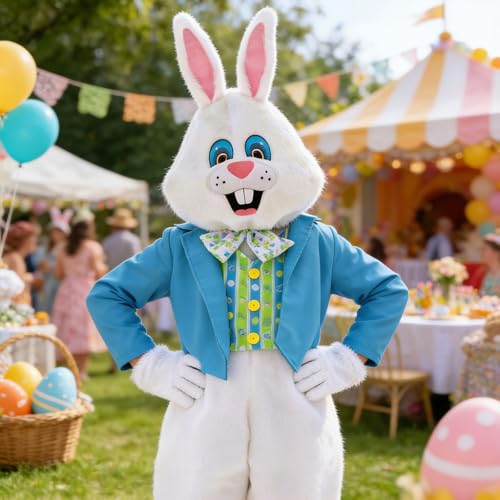 Disfraz de Conejo de Pascua para Niños Unisex miniatura 4