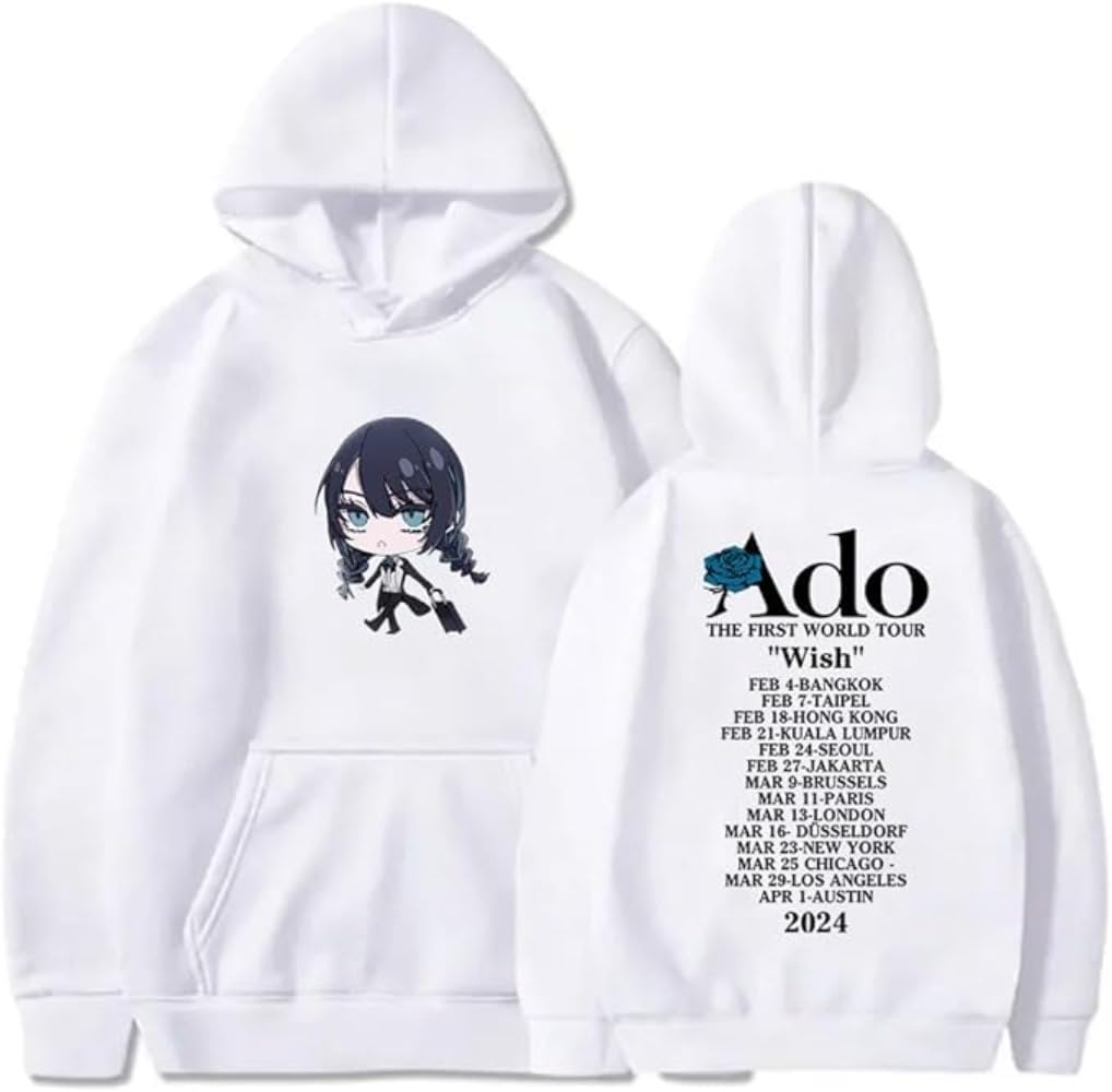 RYSXJLX Sweat à capuche Ado The First World Tour Wish 2024 pour