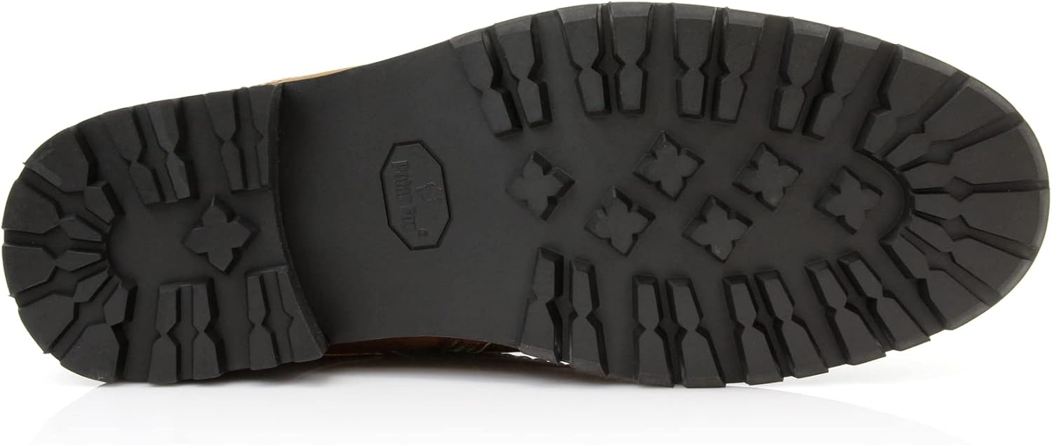 Polar Fox Men's Classic Lace-up Work Boots | Casual Work & Combat Style Ankle Boots - Image 7