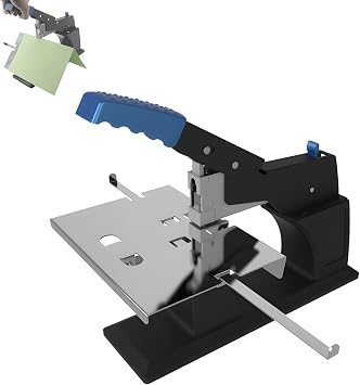 Heavy Duty Saddle Stitch Stapler - Dual-Purpose Flat Head Binding Machine, Large Capacity for 200 Staples, Binds Up to 60 Sheets Flat, 30 Sheets Saddle