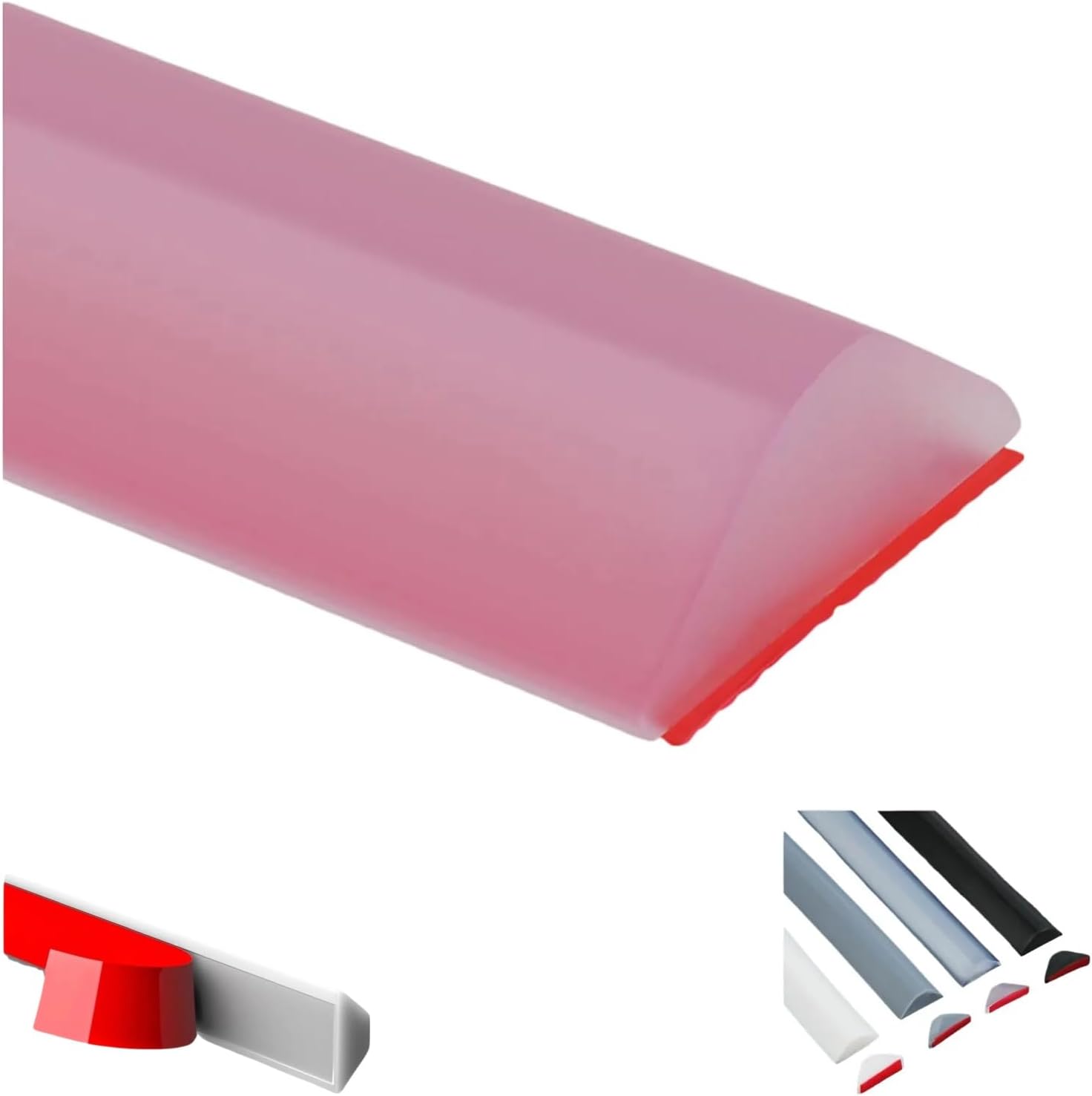 78in-Shower Threshold Water Dam,Shower Water Guard,Flexible Waterproof Splash,Self-Adhesive-Easy Install,for Use in Thresholds of Bathrooms and Kitchens Countertop Bedrooms(White)