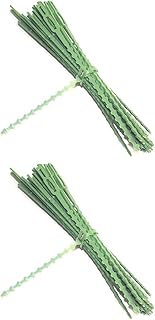 60 Pcs Cable Zip Ties Bonsai Plant Training Wire Sink Splash Guard Greenery Vegetable Plants Orchid Clips Plant Coated Wire Green Plant Ties Garden Wire Tie up Self-locking