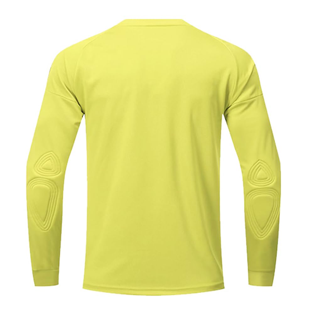 ZUYPSK Conjunto de camiseta de portero de fútbol para niños, camiseta deportiva acolchada de manga larga, equipo de protección