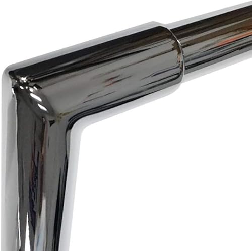 Miniatura 4 de Dominator Industries Manillares Ape Hanger de 1 1/4 pulgadas cromados de 12 pulgadas compatibles con Harley-Davidson Bagger Touring Electra & Street