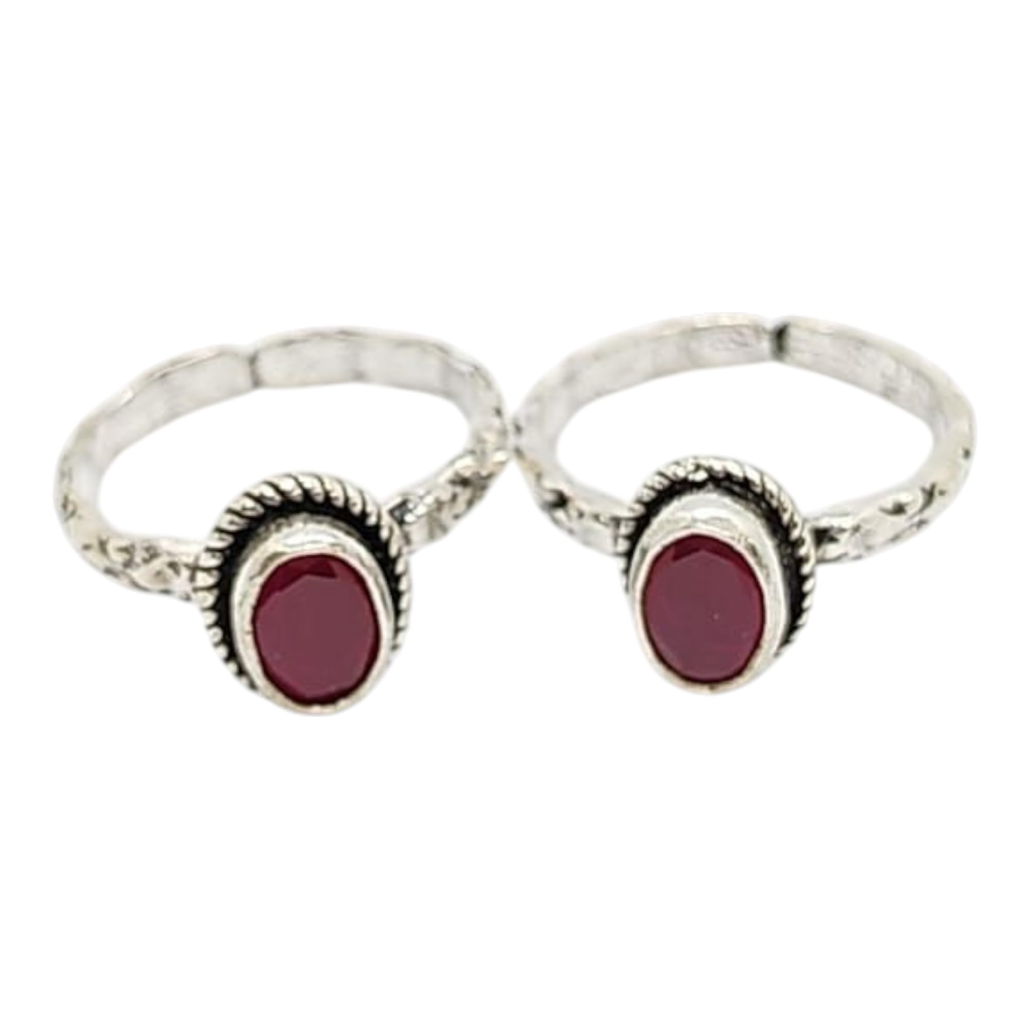 Ruby White Topaz Dainty Toe Ring, Anniversary Toe Ring, Women Toe ring,Toering, 92.5 Sterling Silver Toering, Bohemian Toering, Malte Stone Toering-image-45