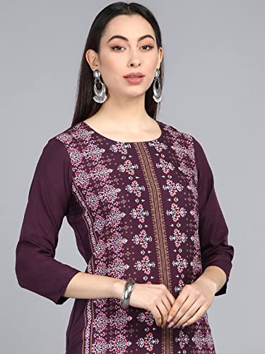 Image of Vaamsi Women Crepe Regular Kurta