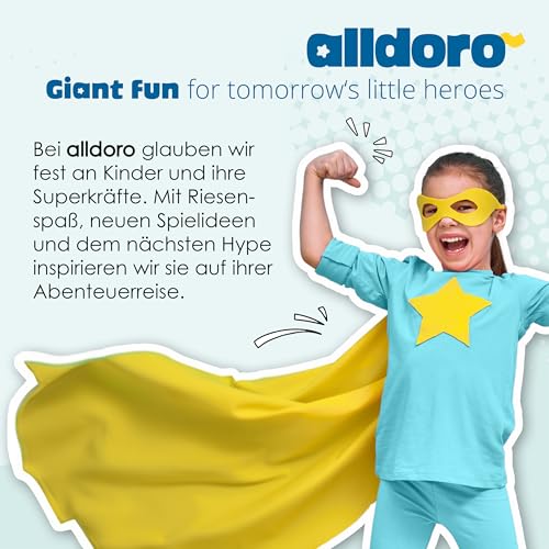 alldoro 60157 XXL-Kinderschaufel spitz, 63 cm, robuste Sandschaufel aus Kunststoff für Kinder ab 18 Monaten, perfekt für Sandkasten, Strand & Garten
