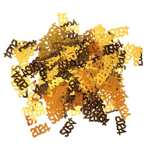 MUELODSIC Confeti Decorativo Fiesta de Año Suministros de Mesa para Celebración Adornos Brillantes para Decoración de Invitados