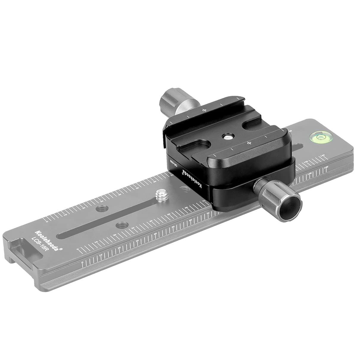 koolehaoda QR-50B Schnellwechselplatte Klemme Doppelklemmadapter kompatibel für Arca Swiss Plate RRS Rail Plate Nodal Slide Subtend