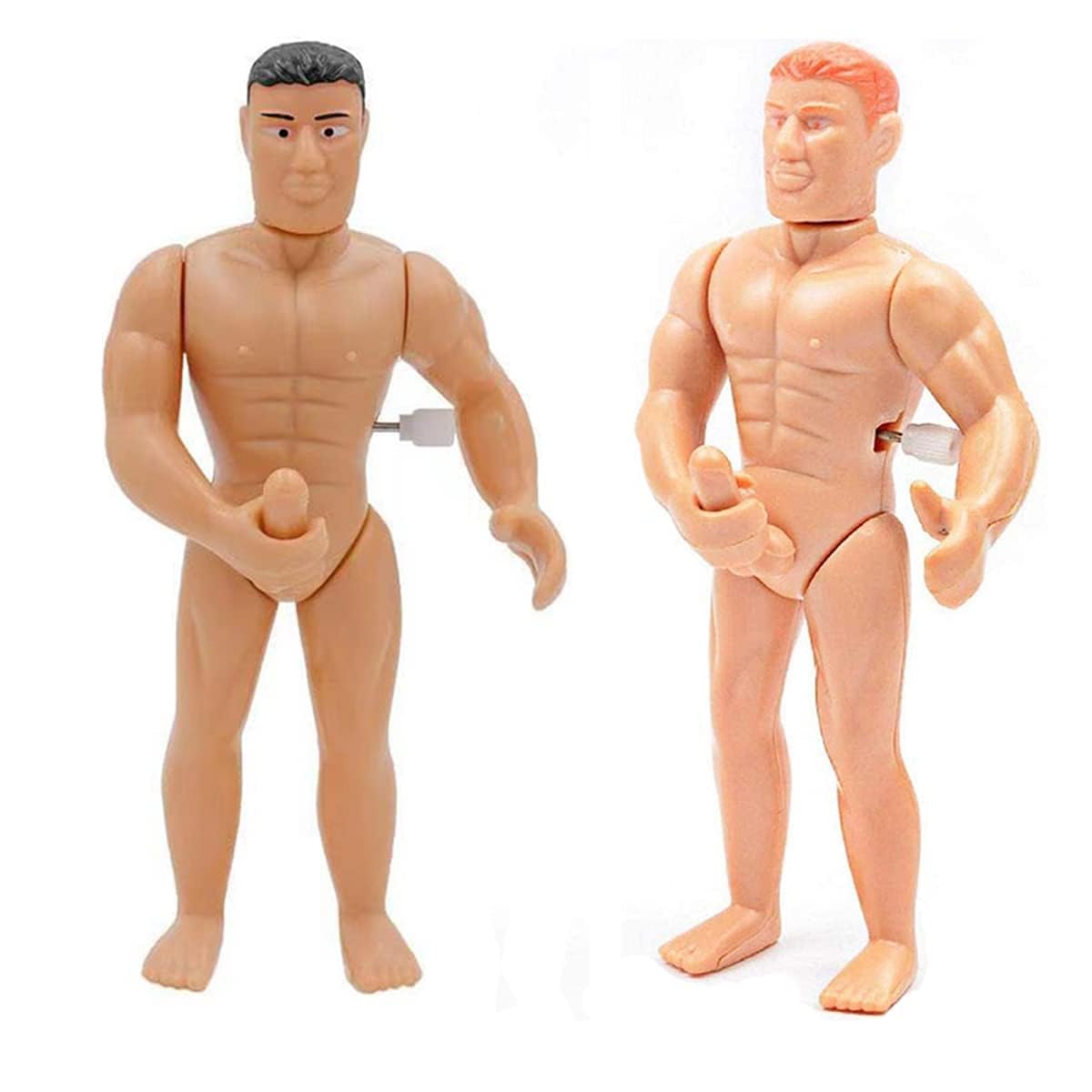 EHOTER Prank Joke Funny Masturbating Man Toy Bachelor Party Funny Wind Up Toy Creativos Spoof Juguetes para Adultos Flesh and Black (2pcs)