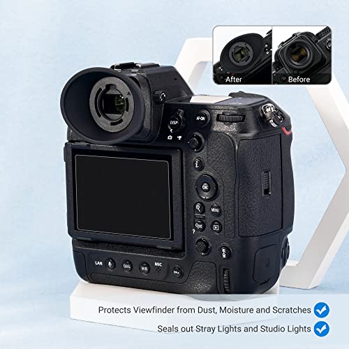 JJC Camera Eyecup Eyepiece for NIKON Z9 Viewfinder, 360° Rotatable Soft Eye Cup Replace Nikon DK-33 Rubber Eyecup (Updated Version) - Image 2