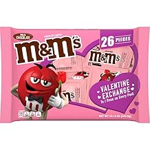 M&MS Milk Chocolate Fun Size Valentine Chocolate Candy, 12.13 oz Bag