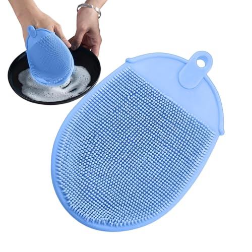 Estropajo De Cocina De Silicón | Utensilios De Cocina para Lavar Y Limpiar Platos - Resistente A Residuos para Limpieza De Cocina Parrillas Encimeras Ollas Sartenes